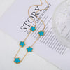 Stainless Steel Laser Five Leaf Flower Petal Adjustable Clover Bracelet Classic for Woman Girl Jewelry Party Gift - Image 20