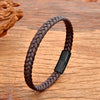 Simple Classic Stainless Steel Bracelet for Women Men Braided Leather Bangles Special Birthday Party Couple Jewelry Gift - Image 7