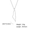 Map Outline Pendant Necklace with 45 cm Stainless Steel Chain - Image 26