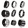 9 Pieces Of Women's Pu Leather Gothic Punk Style Studded Bracelet, Rock Men's And Women's Bracelet, Hip-Hop Party Costume - Image 1