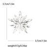 Christmas Rhinestone Snowflake Brooches for Women Unisex Christmas Day Pins Year Party Accessories Gifts - Image 3