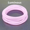 10pcs Black Silicone Bracelets Punk Rock Rubber Band Hip Hop Wristbands Elastic Hairbands Ponytail Scrunchie Bangle Accessories - Image 25