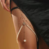 Boho Crystal Agate Leg Thigh Chain Drop Stone Tassel Multi-layer Leg Chain Anklet for Women Seaside Vacation Beach Jewelry - Image 5