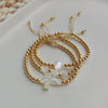 Herlook Gold Color Beaded Bracelets for Women Jewelry Natural Shell Cross Star Heart Charm Bracelet Adjustable Rope - Image 1