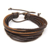 hand-woven Jewelry Leather Braided Rope Wristband Wrap multilayer men bracelets bangles for women - Image 6