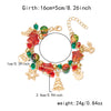 Christmas Multi Elements Pendant Bracelets for Women Colorful Crystal Beads Elk Snowman Snowflake Santa Claus Bracelet Jewelry - Image 6