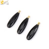 Csja Water Drop Necklaces Crystal Pendant Stainless Steel Chain Necklace for Women Stone Amethyst Jewelry Gift - Image 9