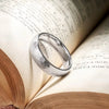 Black Brushed Stainless Steel Couple Ring Hammered Multi-faceted Titanium Rings for Men Women Wedding Engagement Jewelry - Image 3