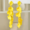Flower Long Bohemian Drop Earrings for Women Red Petal Acrylic Tassel Hanging Earring Summer Jewelry Accessories - Image 7