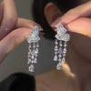 Geometric Dangle Drop Earrings for Women Wedding Party Jewelry Accessories Cubic Zirconia Bridal - Image 16