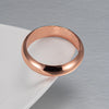 Copper Rings for Women Men 6mm Wide Finger Jewelry Shiny High Polished Metal Minimalist Copper Ring - Image 2