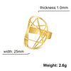 Hollow Open Ring for Men Women Stainless Steel Adjustable Rings Jewelry Friend Lover Gift - Image 15