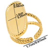 5pcs Minimalist Long Style Oval Stainless Steel Geometric Ring Leaves Square Chunky Hollow No Fade Rings For Women Men Jewelry - Image 7