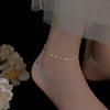 Glamorous Minimalist Silver Layered Adjustable Anklets for Women Girl Charm Party Jewelry Gift - Image 7