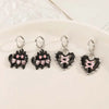 Vintage Punk Pink Crystal Cross Drop Earrings For Women Gothic Hip Hop Cross Star Charms Earrings Y2K Aesthetic Jewelry - Image 6