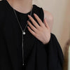 Stainless Steel Long with Baroque Pearls Necklace for Women Adjustable Chain Sweater Accessories Jewelry - Image 8