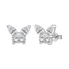 Silver Gold Petal Flower Stud Earrings For Lady Jewelry Party Anniversary Gifts - Image 9