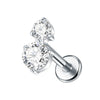 1PC Titanium 16G Square &Round CZ Labret Medusa Monroe Piercing Helix Cartilage Conch Tragus Lobe Stud Earring Jewelry - Image 12