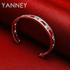 Men's Silver Bracelet Hip Hop Opening Roman Numerals Bangle Women's Jewelry Wedding Party Gifts Party - Image 2