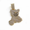 Hip Hop Aggressive Bear Pendants Necklaces with Miami Cuban Link Chain Brown Bear Men's Women Choker Collar Jewelry Accessories - Image 9