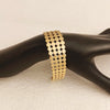Gold‑Plated 316L Steel Multi‑Layer Round Piece Hollow Wide Open Cuff Bangle Stack‑able Women Metal Wrist Bracelet - Image 5