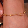 Gold Plated 316L Stainless Steel Hypoallergic Anklets For Women Double Layer Snake Chain Feet Bracelet on the Leg - Image 2