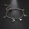 Stainless Steel Tiny Heart Charms Anklet Girl Summer Beach Dainty Moon Star Dangles Bohem Cute Ankle - Image 10