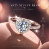 Adjustable Size Rings With Gra Round Diamond For Women Gift Silver Jewelry - Image 4