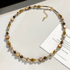 Maillard Stone Beads Necklace Caramel Temperament Sweater Chain Light Neck Chain For Women Girls Jewelry - Image 5