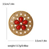 Turquoise Blue Brooches for Women Unisex Tibetan Style Pins Star Rhinestone Office Party Friend Gifts Jewelry Accessories - Image 15