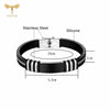 Stainless Steel Bracelet Men Women Wristband Black Grooved Rudder Mesh Chain Insert Gothic Wristband Stylish Bangle Accessories - Image 14