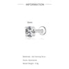 1PC Sparkling Piercing Stud Earrings Silver Shining Circle Earring For Women Ear Bone Earring Jewel - Image 31