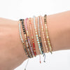 Glass Seed Bead Bracelet with Adjustable Cord - Image 1