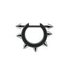 1pc Stainless Steel Cone Silver/Black Color Ear Cartilage Spike Hoop Earring, Tragus Helix Daith Piercing Jewelry For Men - Image 12