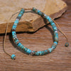 1PC Turquoise Stone Beads Woven Bracelet Stone Adjustable Rope Lady Nation Bracelet Gift for Men Women - Image 2