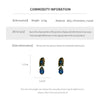 Rhinestone Bluey Crystal Clip Earrings for Womens Medieval Vintage Peisonality Sparkle Charms Earring Jewelry - Image 6