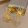 316L Stainless Steel Sunflower Open Cuff Bangles Bracelet Punk Y2K Gold Plated Charms Jewelry Women's Men Gifts - Image 5