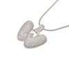 Silver Color Bubble Initial Letters Necklaces 26 Letters Pendants Necklaces for Women Brass CZ Jewelry - Image 25