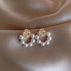 Wenhq Vintage Flower Leaf Clip on Earrings for Women's Party Rhinestone Pearl Cuff Ear Clip Jewelry Accessory - Image 10