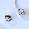 Love Heart Shaped Charms Silver Family Love Friendship Charms Fit Bracelet Bangle Women Jewelry Gifts - Image 3