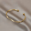 Twisted Open Cuff Bangle in Gold-Tone - Image 13