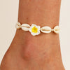 Boho Shell Rope Chain Anklets for Women Flower Shell Beach Charm Anklet Beach Barefoot Ankle Bracelet Leg Chain Foot Jewelry - Image 4