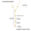 Y Shaped Pendant Necklace with Stainless Steel Chain - Image 14