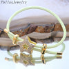 10Pcs Women's Gold Plated CZ Paved Heart Star Charm Colorful Wire Braided Rope Bracelets Adjustable - Image 5