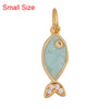 Marine Organism Sea Horse Turtle Fish Conch Shell Starfish Charm Pendant, 8K Gold Plated Zircon Jewelry Finding Supplies - Image 11