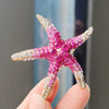 Rhinestone Cute Multi-Color Starfish Brooches For Women Men Clothing Accessories Exquiste Star Brooch Pins - Image 5