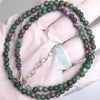 4mm Stone Round Beads Adjustable Necklace Agate Opal Tigers Eye Quartz Crystal Labradorite Charm Necklace Women Jewelry - Image 19