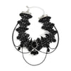 Gothic Black Lace Rope Chain Necklace Crystal Beads Geometric Charm Chokers Collar Girls Women Party Y2K Jewelry - Image 4