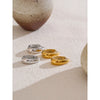 316L Stainless Steel Geometric U-Shape Hoop Earrings Gold Pvd Plated Daily Classy Jewelry Accessory - Image 2