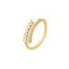 Light Micro Rhinestone Rings Woman Gold-color Elegant Simulated Pearl Open Ring Party Wedding Stackable Ring Jewelry A - Image 5